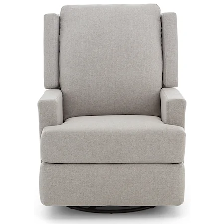 Contemporary Swivel Glider with Hidden Release